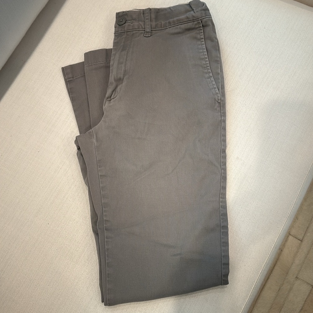 JCrew Crewcuts boys size 16 stretch pants, gray